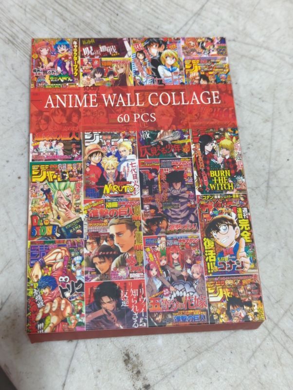 Photo 2 of ZJNB 60PCS Anime Room Decor, Anime Magazine Covers Aesthetic Pictures Wall Collage Kit, Anime Wall Decor, Anime Posters