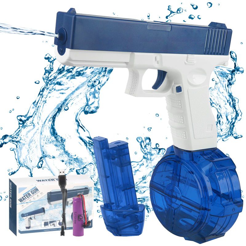 Photo 1 of Electric Water Gun for Kids Adult, 32FT Range Squirt Guns for Boys Ages 8-12, One-Button Automatic 434CC+58CC High Capacity Water Soaker, 2023 Upgraded Water Blasters