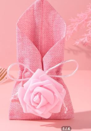 Photo 1 of 12 PACK PINK ON PINK GIFT BAGS (TINY) 