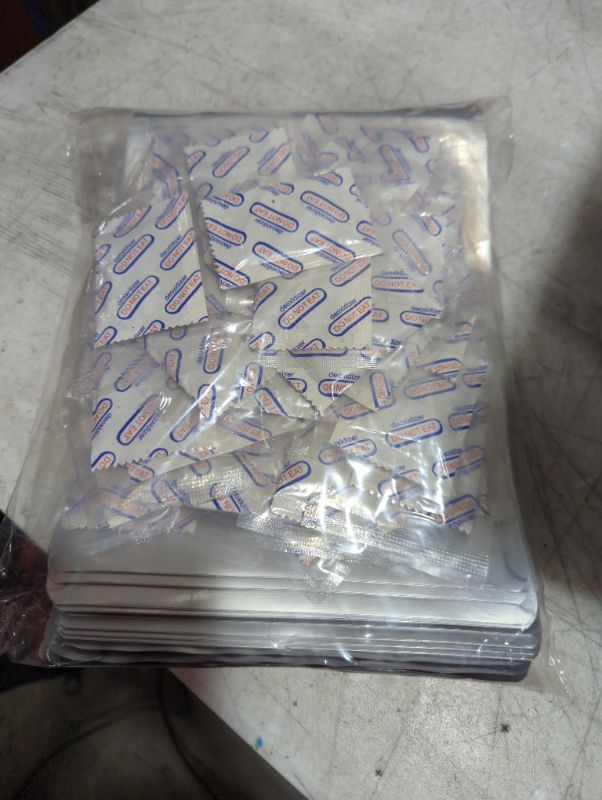 Photo 2 of 50 Packs 12 Mil Mylar Bags with Oxygen Absorbers 400CC, 6 Mil Each Side 1 Quart 10" x 7", Resealable Bag Heat Sealable for Long Term Food Storage
