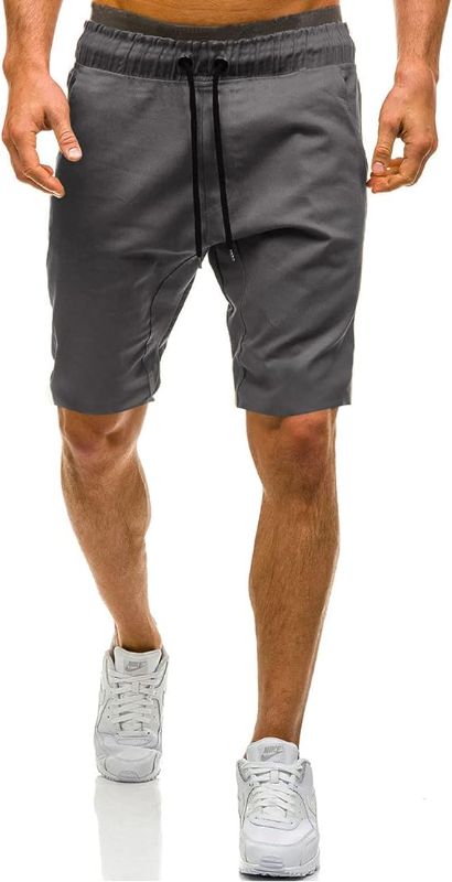 Photo 1 of GANSANRO Mens Shorts Casual Stretch Flat Front Shorts with Drawstring Workout Beach Cargo Shorts for Men Size S 