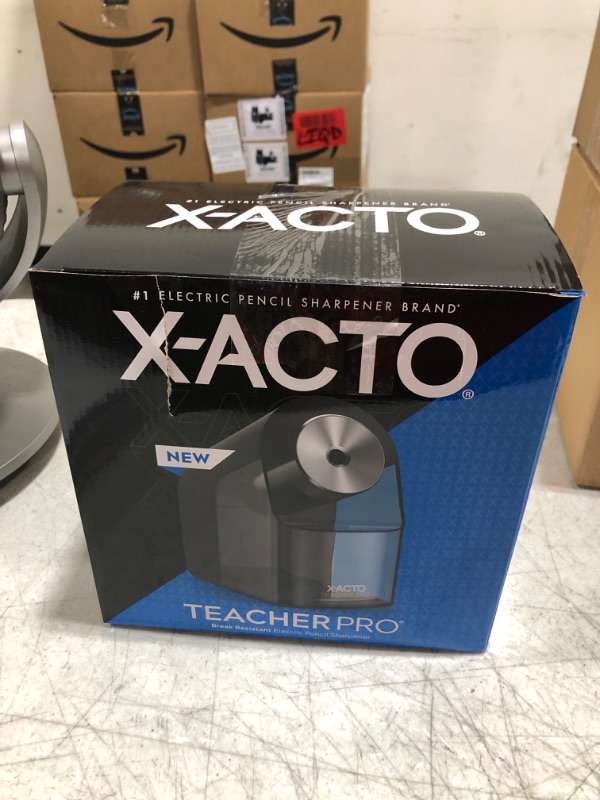 Photo 3 of X-Acto® TeacherPro® Classroom Electric Pencil Sharpener, Blue Black