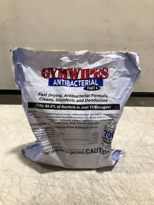 Photo 2 of 2XL CORPORATION Gym Wipes Refill, Antibacterial, 700 Wipes/Bucket