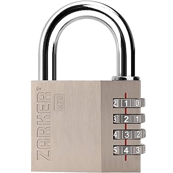 Photo 1 of [ZARKER] X70 4 Digit Combination Lock, Dial Lock for Gym, Sports & Family Locker