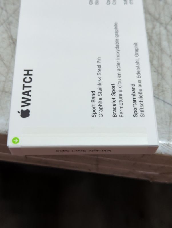 Photo 7 of "NEW FACTORY SEALED"
Apple Watch Series 8 [GPS 41 mm] Smartwatch w/Midnight Aluminum Case with Midnight Sport Band - S/M. Fitness Tracker, Blood Oxygen & ECG Apps, Always-On Retina Display, Water-Resistant 41 mm S/M - fits 130–180 mm wrists 41 mm Midnight