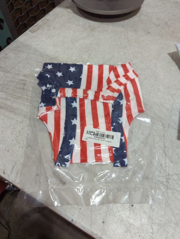 Photo 2 of Co.MMehjri Newborn Baby Boy Girl American Flag Overalls Adjustable Straps 4th of July Romper Infant Independence Day Outfits 12-18M