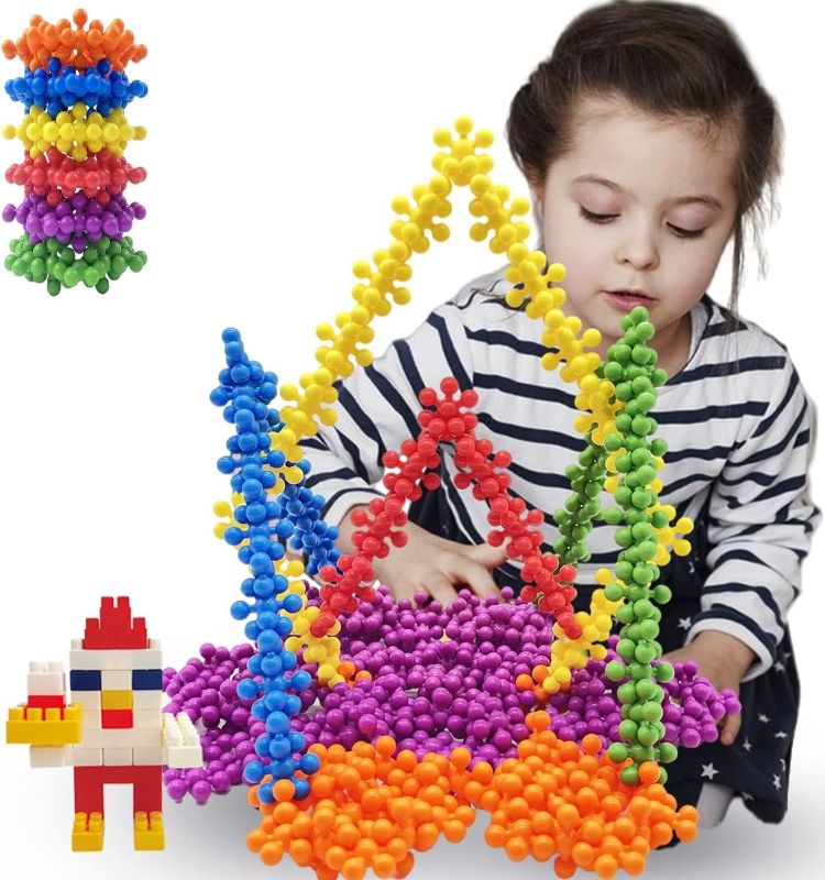 Photo 1 of 300+35 Pcs Building Toys Classroom Must Haves for Kids Stem Toys Bristle Blocks Preschool Kindergarten,Autism Sensory Toy Educational Brain Tinker Toys for 3+ Year Old Boys Girls-6 Color 