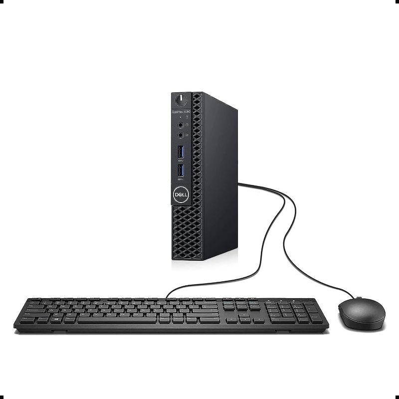 Photo 1 of Dell OP3060MFFXKF5K OptiPlex 3060 XKF5K Micro PC with Intel Core i5-8500T 2.1 GHz Hexa-core, 8GB RAM, 256GB SSD, Windows 10 Pro 64-bit (Renewed) With Mouse and Keyboard 