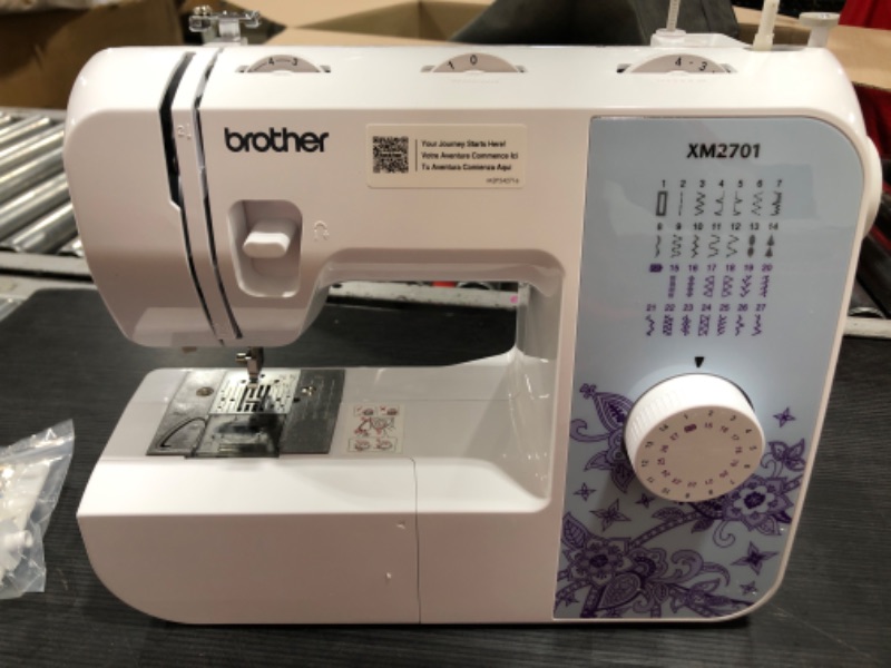 Photo 2 of Brother Sewing Machine, XM2701, Lightweight Machine with 27 Stitches, 6 Included Sewing Feet