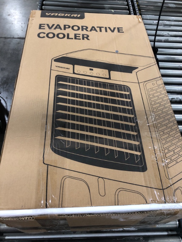 Photo 3 of Evaporative Cooler, VAGKRI 2100CFM Air Cooler, 120°Oscillation Swamp Cooler with Remote Control, 24H Timer, 3 Wind Speeds for Outdoor Indoor Use,8 Gallon
