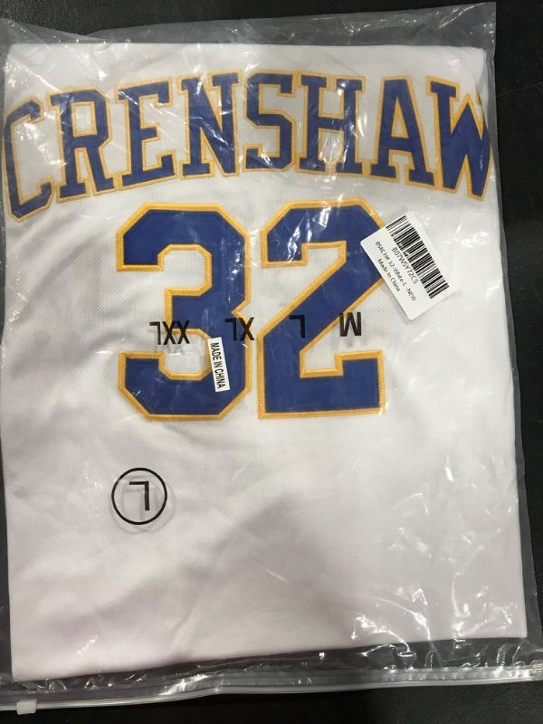 Photo 2 of Crenshaw High School Love and Basketball Jersey -Large 32#white