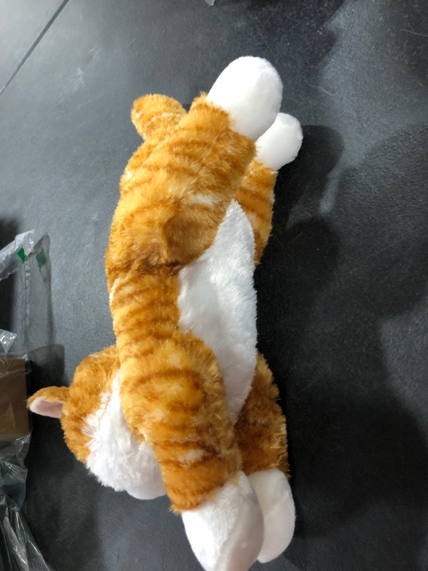 Photo 3 of Aurora Adorable Flopsie Ginger Cat Stuffed Animal - Playful Ease - Timeless Companions - Orange 12 Inches
