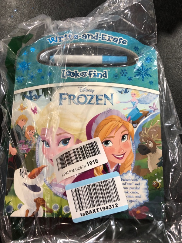 Photo 2 of Disney Frozen - Write-and-Erase Look and Find - Wipe Clean Learning Board - PI Kids