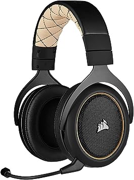 Photo 1 of Corsair HS70 Pro Wireless Gaming Headset - 7.1 Surround Sound Headphones for PC, MacOS, PS5, PS4 - Discord Certified - 50mm Drivers – Carbon