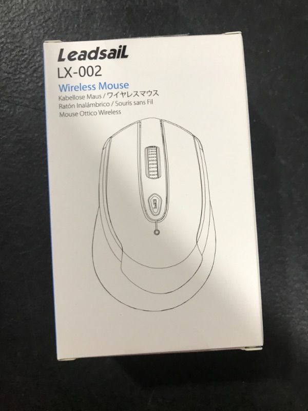 Photo 2 of LeadsaiL Wireless Mouse for Laptop, 2.4G Portable Slim Cordless Computer Mouse Less Noise for Laptop Optical Mouse with 6 Buttons,USB Mouse for Windows 10/8/7/Mac/MacBook Pro/Air/HP/Dell/Lenovo/Acer Grey