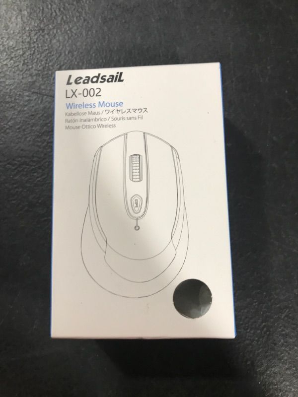 Photo 1 of LeadsaiL Wireless Mouse for Laptop, 2.4G Portable Slim Cordless Computer Mouse Less Noise for Laptop Optical Mouse with 6 Buttons,USB Mouse for Windows 10/8/7/Mac/MacBook Pro/Air/HP/Dell/Lenovo/Acer Grey
