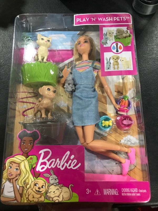 Photo 2 of Barbie Play N Wash Pets Doll And Playset