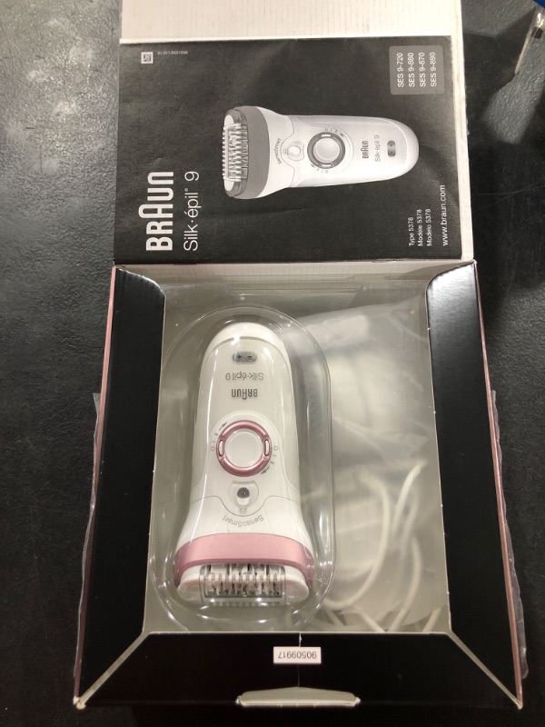 Photo 2 of Braun Epilator Silk-épil 9 9-720, Hair Removal for Women, Wet & Dry, Womens Shaver & Trimmer, Cordless, Rechargeable Silk-epil 9-720