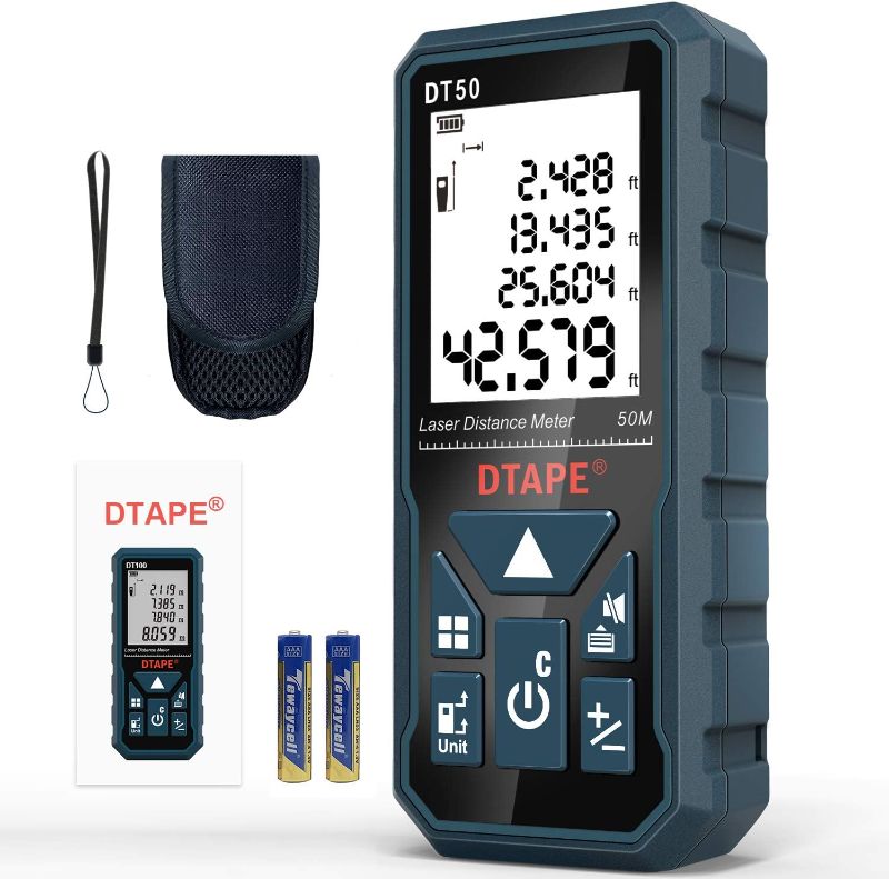 Photo 1 of DTape Laser Measure 165ft DT50 Laser Distance Meter 50M IP54 Shockproof
