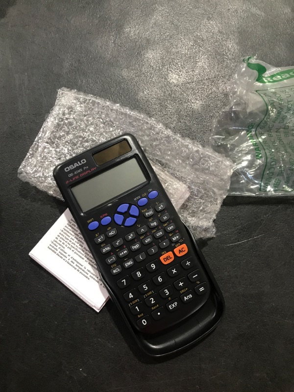 Photo 1 of OSALO Scientific Calculator Basic Large Display 10+2 Digits Written for Middle School (OS 82MS Pro)