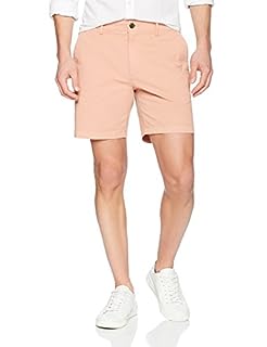 Photo 1 of Goodthreads Men's 7" Inseam Flat-Front Stretch Chino Short, Muted Clay, 32