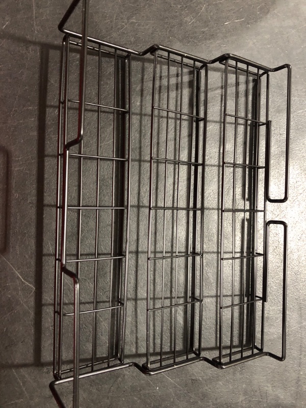 Photo 2 of  Shelf Rack Rectangular Black Wire-( 2 pieces )