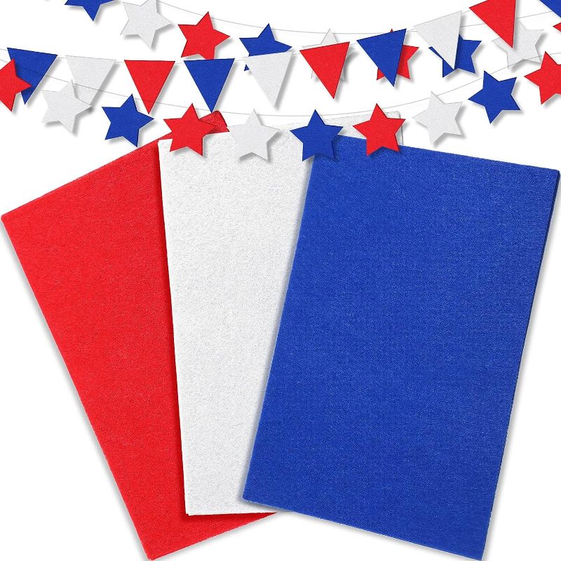 Photo 1 of 180 Pcs Independence Day Patriotic Fabric Sheet