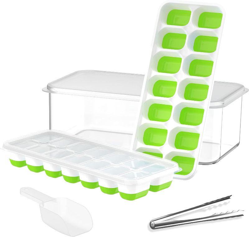 Photo 1 of 
DOQAUS Ice Cube Tray with Lid and Bin