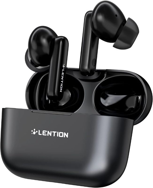 Photo 1 of LENTION T2 Hybrid Active Noise Cancelling True Wireless Earbuds, in-Ear Bluetooth Headphones, Immersive Sound Premium Deep Bass Bluetooth Earbuds, ENC Noise Reduction, Bluetooth 5.1 Earphones,