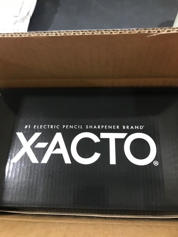 Photo 1 of X-Acto® TeacherPro® Classroom Electric Pencil Sharpener, Blue Black