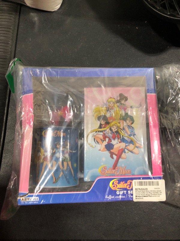 Photo 2 of ABYSTYLE Sailor Moon Gift Sets Include Ceramic Coffee Tea Mug, Keychain, and Journal Anime Manga Drinkware Home &Kitchen Essentials Dishwasher and Microwave Safe (3 Pcs.)