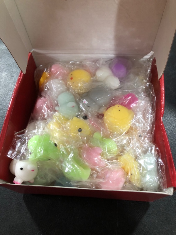 Photo 2 of 60Pcs Mochi Squishy Toys, Cute Animals, Assorted Colors, for Kids Boys Girls Party Favors Birthday Gifts 60 Pcs