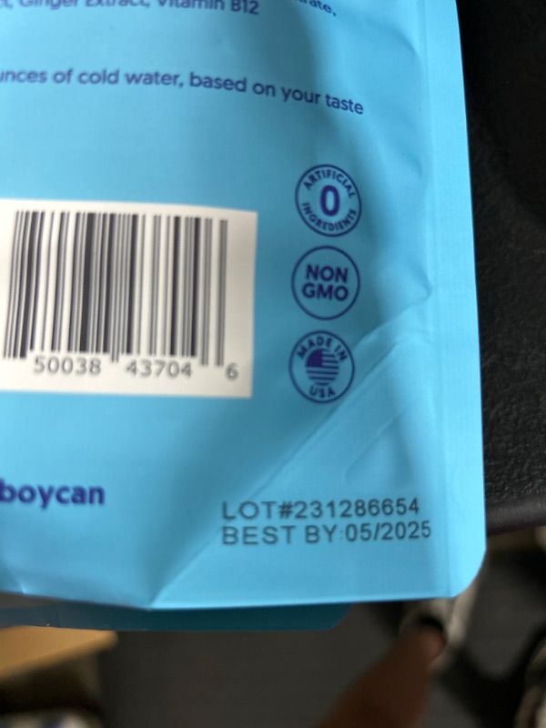 Photo 1 of Waterboy Weekend Recovery | 3,200mg Electrolyte Powder Packets | Ginger + L-Theanine + Vitamins | No Sugar, All Natural, Gluten Free | 24 Drink Stick Mixes (Blue Raspberry) Salty Blue Razz 24.0 Servings (Pack of 1)