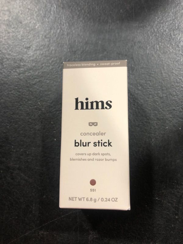 Photo 1 of hims Blur Stick Concealer for Men- Erase Acne, Dark spots, Razor Burn- Nourishing, Easy to Use- Vegan, Cruelty-free, No Parabens 501