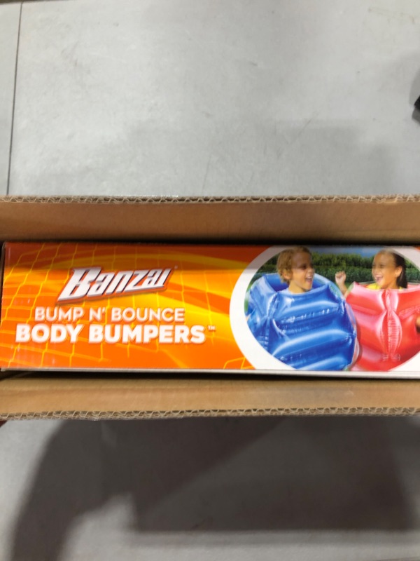 Photo 2 of BANZAI: Bump N' Bounce Body Bumpers, A Game of Bumping & Bopping, 2 Bumpers Included in Red & Blue, Fun & Safe Cushion Inflatable Surface, For Ages 4 and up