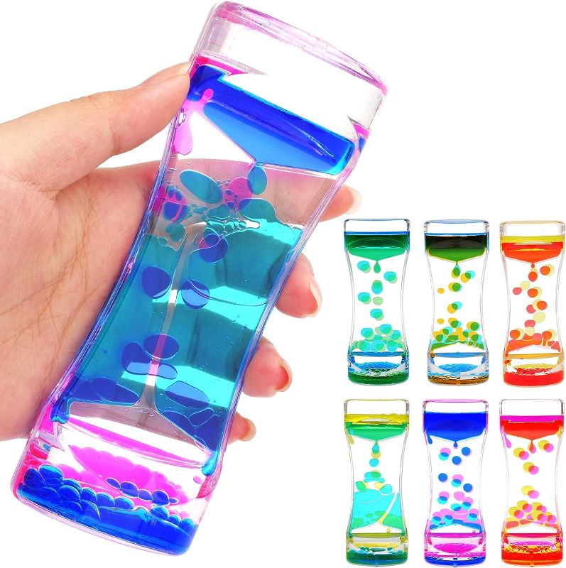 Photo 1 of 6Pack Liquid Motion Bubbler Toys - Liquid Timer Sensory Toys for Kids Adults, Best Calming Fidget Toys to Improve Focus, Liquid Motion Desk Toys for Classroom Rewards, Goodie Bag Stuffers, Kids Prize