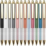 Photo 1 of Linbsunne Ballpoint Pens Black Medium Point 1mm Pen with Super Soft Grip Ball Point Pen for Men Women Retractable Pens
