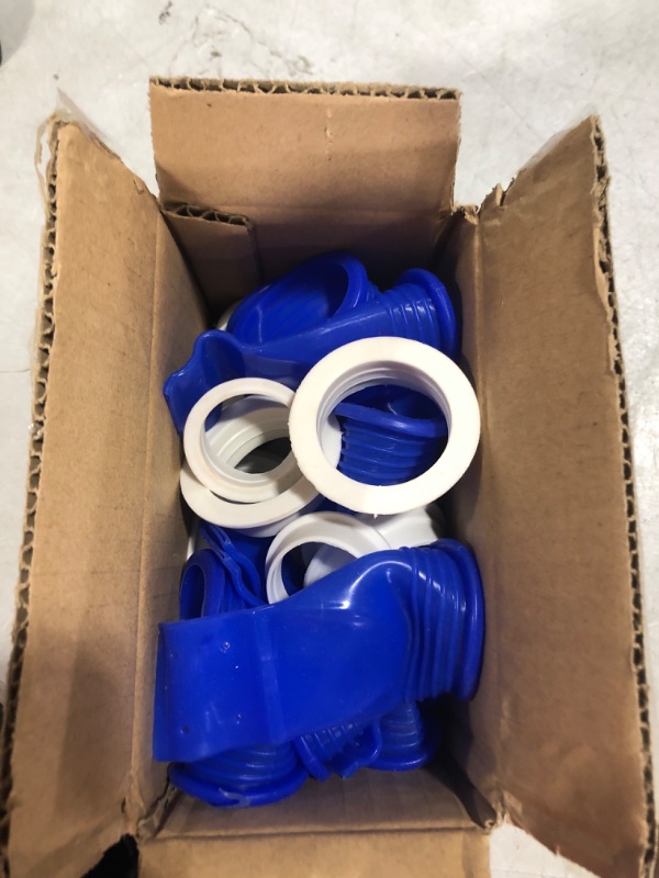 Photo 1 of HLZC-Pieces Drain Backflow Preventer, One Way Valve, Adjustable Silicone Sink Floor Drain Trap for Pipes Tubes in Toilet Bathroom Kitchen (Blue-10) Blue--10