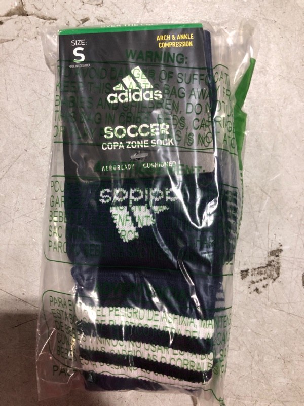 Photo 1 of adidas Copa Zone Cushion 4 Soccer Socks (1-Pair) for Men, Women, Boys and Girls Medium Team Navy Blue/White
