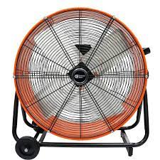 Photo 1 of 24 in. 2-Speed Heavy Duty Tilt Drum Fan