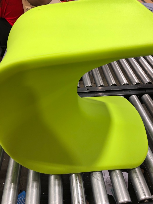 Photo 2 of 2 ECR4Kids Wave Seat, 18in - 19.6in Seat Height, Perch Stool, Lime Green