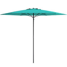 Photo 1 of 7.5 ft. Steel Beach Umbrella in blue 