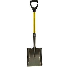 Photo 2 of 30 in. Classic Fiberglass Square Point Shovel with Heavy-Duty Steel Blade and D-Grip Handle