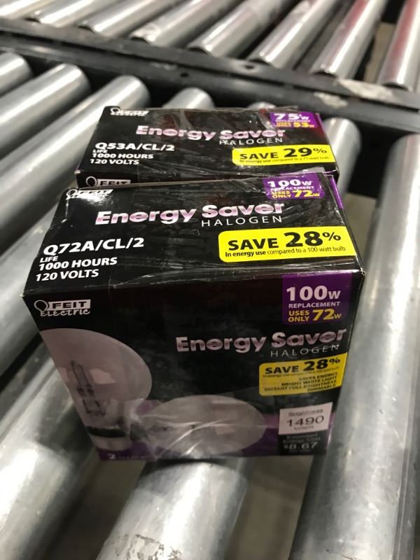 Photo 1 of 100-Watt Equivalent Warm White General Purpose Halogen Light Bulb Clear 4 pack