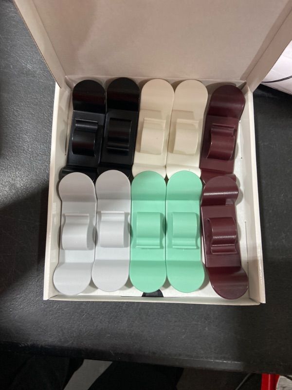 Photo 1 of 10 PCS Cord Organizer for Kitchen Appliances, 2022 New Upgraded Cord Organizer Cord Winder Cord Wrapper Cord Keeper Cord Holder Stick on Coffee Maker, Air Fryer, Pressure Cooker, Mixer, Toaster 2*Black 2*White 2*Grey 2*Red 2*Green 10 PCS