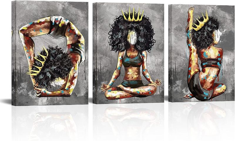 Photo 1 of 
LoveHouse Yoga Paintings Black Woman Wall Ar