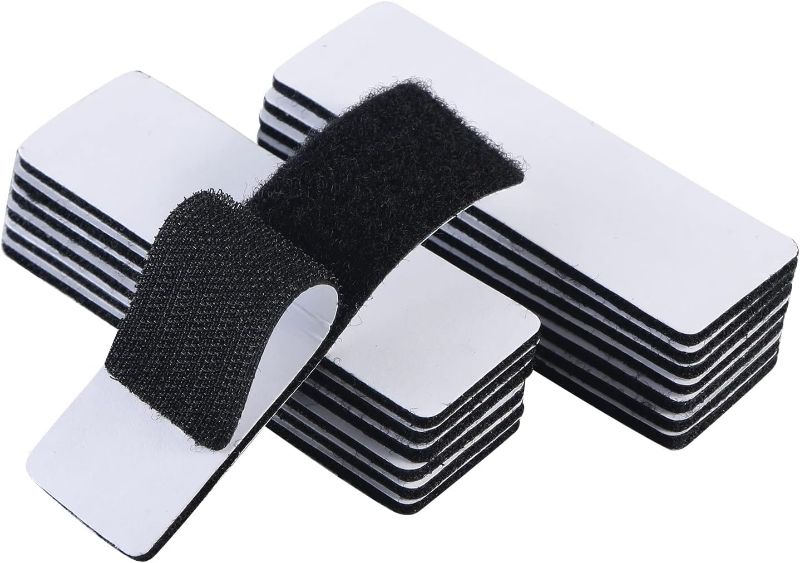 Photo 1 of 5 PACK Uigos Strips with Adhesive,1x4 inch Hook and Loop Strips - 15 Sets, Strong Back Adhesive Fasten Mounting Tape for Home or Office Use