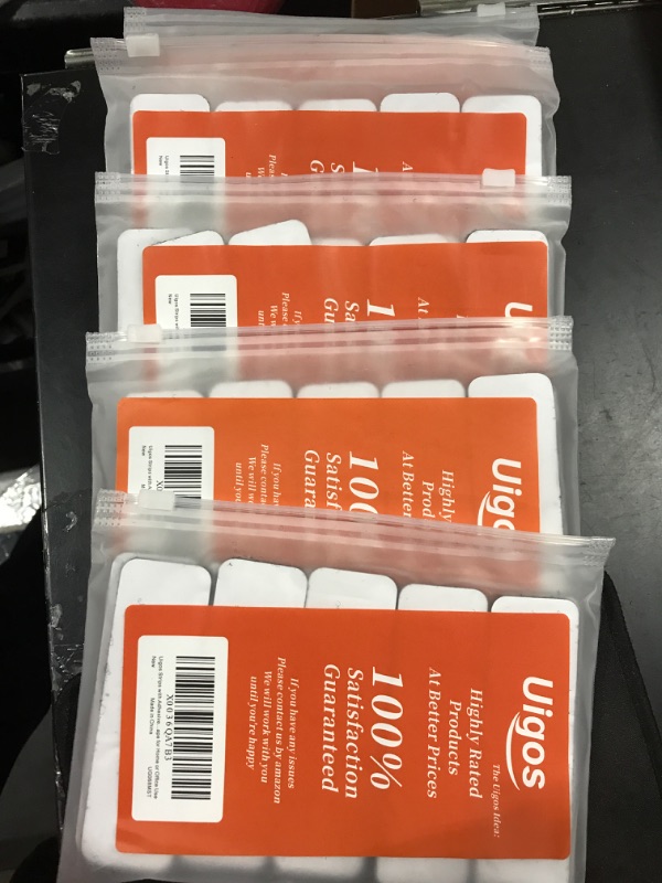 Photo 2 of 5 PACK Uigos Strips with Adhesive,1x4 inch Hook and Loop Strips - 15 Sets, Strong Back Adhesive Fasten Mounting Tape for Home or Office Use