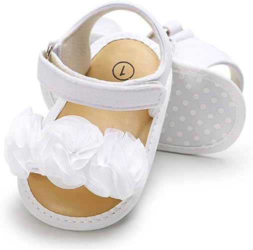 Photo 1 of COSANKIM Infant Baby Girls Summer Sandals with Flower Soft Sole Newborn Toddler First Walker Crib Dress Shoes
SIZE 12 