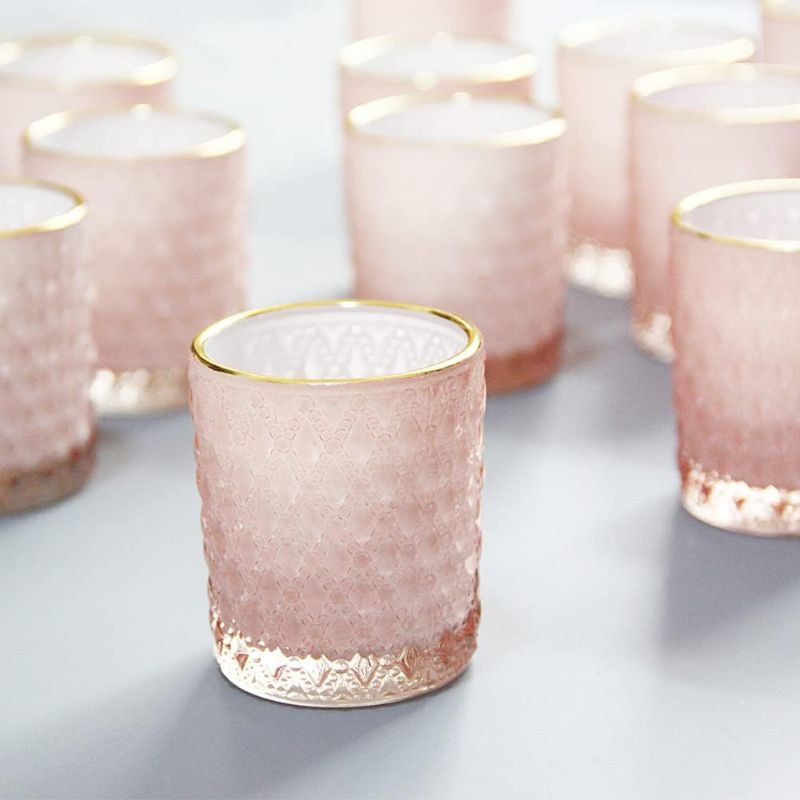 Photo 1 of 
SHMILMH Pink Votive Candle Holders Set of 12